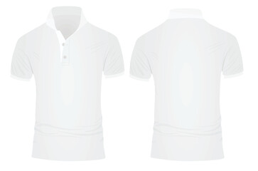 White t shirt template. vector illustration