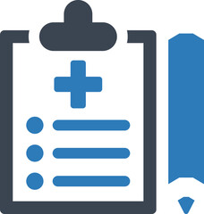 Fototapeta premium Medical records icon