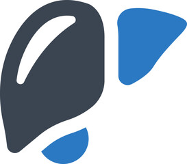 Liver organ icon