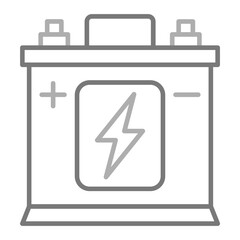 Battery Greyscale Line Icon