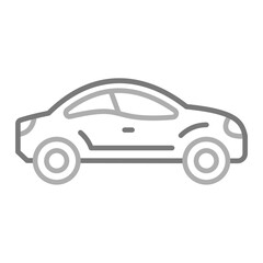 New Car Greyscale Line Icon