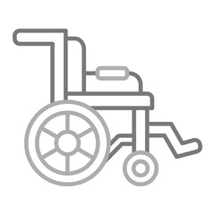 Handicapped Greyscale Line Icon