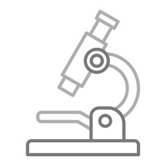 Microscope Greyscale Line Icon
