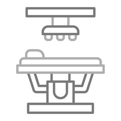 Operating Room Greyscale Line Icon