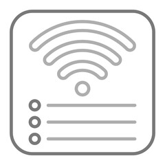 Wifi Connection Greyscale Line Icon