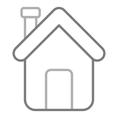 Home Greyscale Line Icon