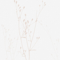 Delicate watercolor botanical digital paper floral background in soft basic nude beige tones - 525155104