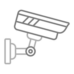 Surveillance Greyscale Line Icon