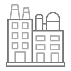 Industry Greyscale Line Icon