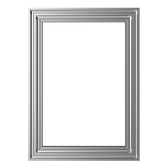 Obraz premium 3D frame. Portrait frame. 3D illustration.