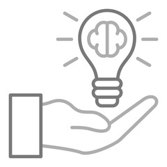 Idea Greyscale Line Icon