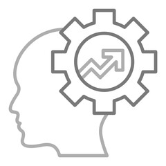 Motivation Greyscale Line Icon
