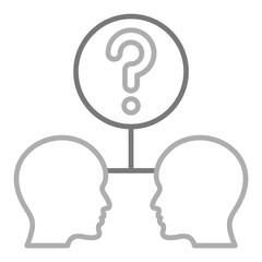 Decision Greyscale Line Icon