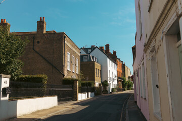 Fototapeta na wymiar Beautiful architecture of Old Isleworth in West London