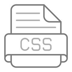Css Greyscale Line Icon