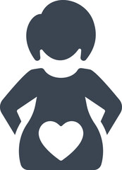 Maternity insurance cover icon