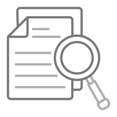 Audit Greyscale Line Icon