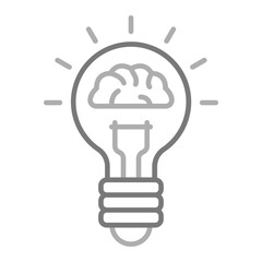 Idea Greyscale Line Icon
