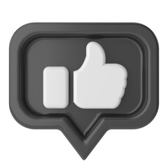 3D like icon. 3D icon. 3D illustration.