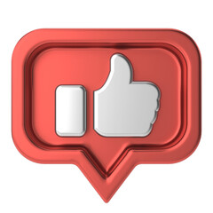 3D like icon. 3D icon. 3D illustration.