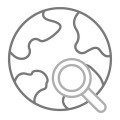 Search Greyscale Line Icon