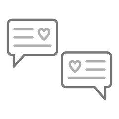 Message Greyscale Line Icon