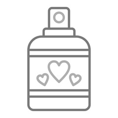 Perfume Greyscale Line Icon