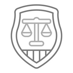 Emblem Greyscale Line Icon