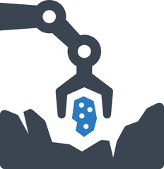 Robotic arm icon