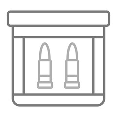 Evidence Greyscale Line Icon