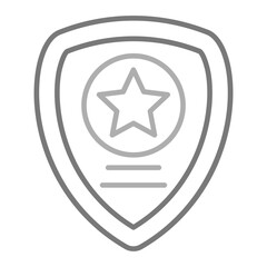 Protection Greyscale Line Icon