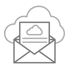 Email Greyscale Line Icon