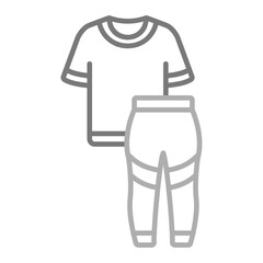 Clothes Greyscale Line Icon