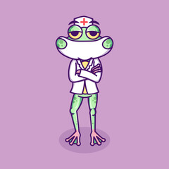 illustration of activities carried out by a doctor