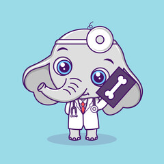 illustration of activities carried out by a doctor