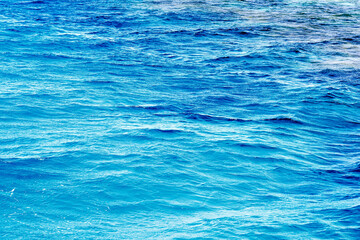 Abstract view to water waves near Sharm el Sheikh from the Red sea