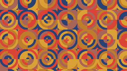 blue and beige geometric pattern, seamless wallpaper for fabric, tile, tablecloth