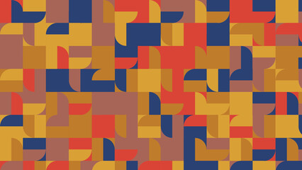 blue and beige geometric pattern, seamless wallpaper for fabric, tile, tablecloth