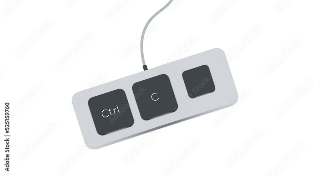 Fototapete ctrl c and ctrl v keyboard button, copy paste shortcuts icon, sign, symbol