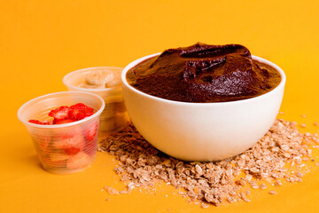 Acai Bowl Brazil Food Oat Grains Banana Strawberry