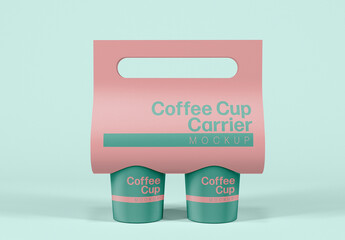 Coffee Cup Holder Mockup