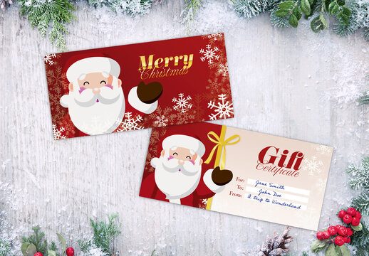 Santa Gift Certificate