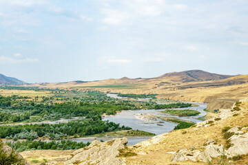 Fototapeta na wymiar View from the ancient city of Uplistsikhe, Georgia