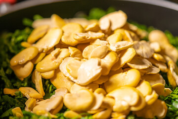various traditional Tunisian dish with various ingredients of the country