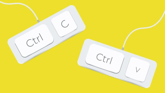 Ctrl C and Ctrl V Keyboard Button, Copy Paste Shortcuts Icon, Sign, Symbol