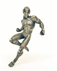 super pilot is ready to fight in action