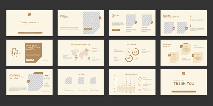 cosmetics presentation layout 