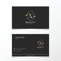 Luxurious and elegant minimalist Z logo design with business card. initial logo for signature, wedding, fashion, floral and botanical logo.