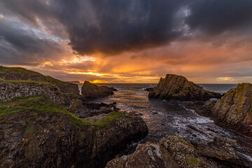Ballintoy Rock formations, Causeway Coast Way, International Appalachian Trail, Ulster Way, IAT,...