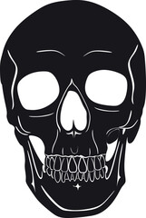 skull logo vector design handmade